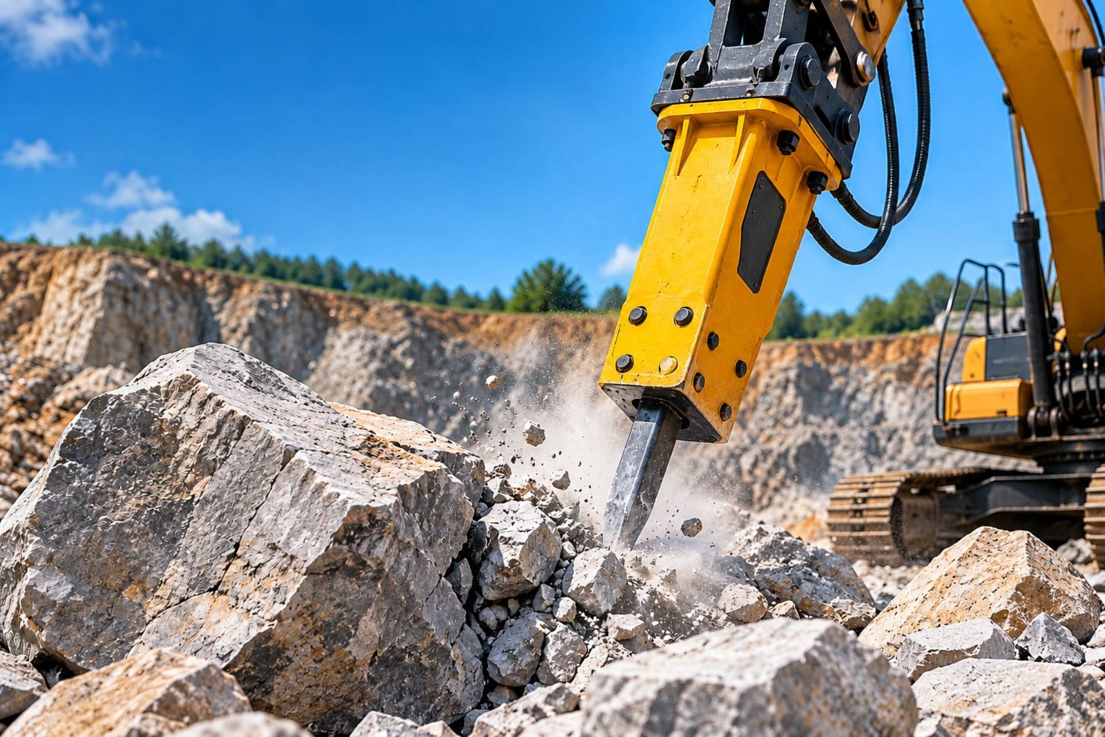 Rock Breaker for Oversize Clearing